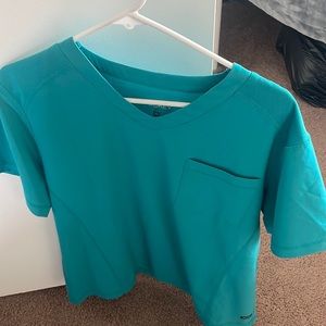 Slim fit aqua scrubs